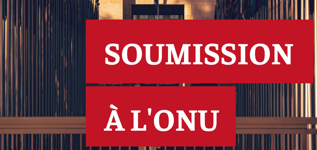 Soumission de l’ONU : Obligations du Canada en matière de politique des drogues au regard du Pacte international relatif aux droits civils et politiques